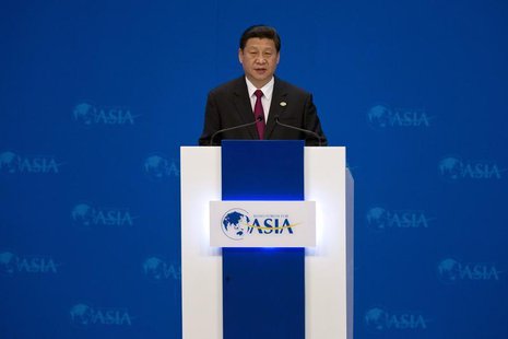 China's President Xi Jinping delivers a speech at the opening ceremony of the annual Boao Forum in Boao, in southern China's Hainan province China's President Xi Jinping delivers a speech at the opening ceremony of the annual Boao Forum in Boao, in southern China's Hainan province