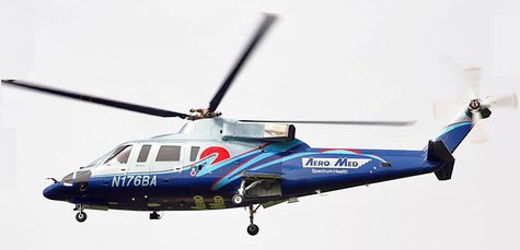 Aeromed Chopper to the rescue. Aeromed Chopper to the rescue.