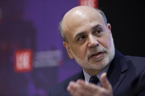 Chairman of the the U.S. Federal Reserve Ben Bernanke speaks at the London School of Economics in London March 25, 2013. REUTERS/Jason Alden Chairman of the the U.S. Federal Reserve Ben Bernanke speaks at the London School of Economics in London March 25, 2013. REUTERS/Jason Alden