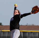 Michelle Jones, UWSP Softball.  Picture courtesy UWSP Athletic Dept.
