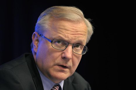 European Economic and Monetary Affairs Commissioner Olli Rehn holds a news conference after a Eurogroup meeting in Brussels March 16, 2013. European Economic and Monetary Affairs Commissioner Olli Rehn holds a news conference after a Eurogroup meeting in Brussels March 16, 2013.