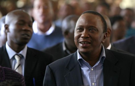 Kenya's newly elected President Uhuru Kenyatta attends the Easter Mass at the Saint Austin's Catholic church in the capital Nairobi, March 3 Kenya's newly elected President Uhuru Kenyatta attends the Easter Mass at the Saint Austin's Catholic church in the capital Nairobi, March 3