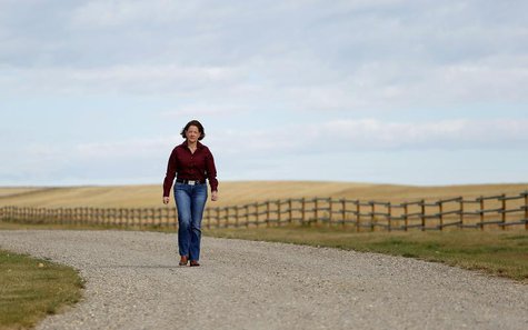 Alberta Premier Alison Redford arrives to discuss the E. coli outbreak with cattle ranchers at the Bell L ranch near Airdrie, Alberta, Septe Alberta Premier Alison Redford arrives to discuss the E. coli outbreak with cattle ranchers at the Bell L ranch near Airdrie, Alberta, Septe