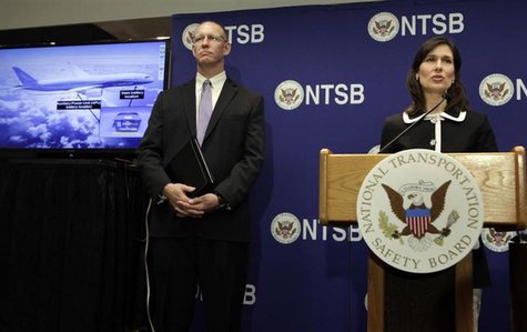 National Transportation Safety Board (NTSB) Chairman Deborah Hersman speaks next to John DeLisi, director of the NTSB Office of Aviation Saf National Transportation Safety Board (NTSB) Chairman Deborah Hersman speaks next to John DeLisi, director of the NTSB Office of Aviation Saf