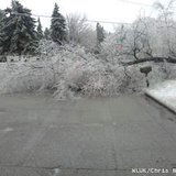 Storm damage at Prospect Ave. and Perkins St. in Appleton, April 10, 2013. (courtesy of FOX 11).