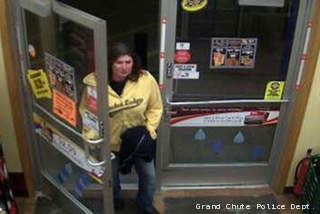 Grand Chute police are working to identify a woman suspected of robbing a convenience store on Sunday, April 7, 2013. Grand Chute police are working to identify a woman suspected of robbing a convenience store on Sunday, April 7, 2013.