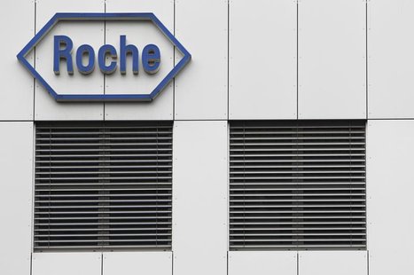 The logo of the Swiss drugmaker Roche is seen on a factory in Burgdorf near Bern November 17, 2010. REUTERS/Pascal Lauener The logo of the Swiss drugmaker Roche is seen on a factory in Burgdorf near Bern November 17, 2010. REUTERS/Pascal Lauener