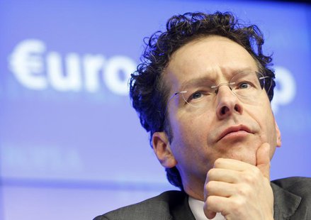 Eurogroup President Jeroen Dijsselbloem attends a news conference at the end of a Eurogroup meeting at the European Council building in Brus Eurogroup President Jeroen Dijsselbloem attends a news conference at the end of a Eurogroup meeting at the European Council building in Brus