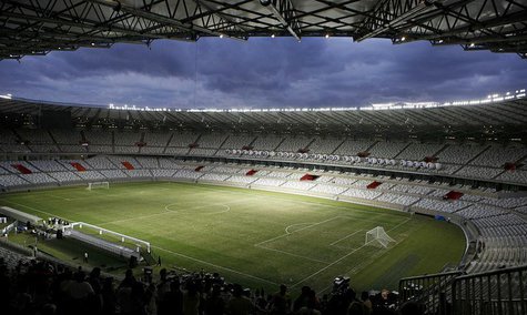 A general view of the Mineirao stadium during its inauguration in Belo Horizonte December 21, 2012. REUTERS/Washington Alves A general view of the Mineirao stadium during its inauguration in Belo Horizonte December 21, 2012. REUTERS/Washington Alves
