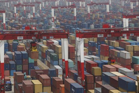 A general view of a shipping container area at the Yangshan Port of Shanghai May 11, 2012. REUTERS/Aly Song A general view of a shipping container area at the Yangshan Port of Shanghai May 11, 2012. REUTERS/Aly Song