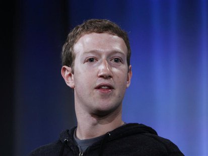 Mark Zuckerberg, Facebook's co-founder and chief executive during a Facebook press event to introduce 'Home' a series of applications that i Mark Zuckerberg, Facebook's co-founder and chief executive during a Facebook press event to introduce 'Home' a series of applications that i