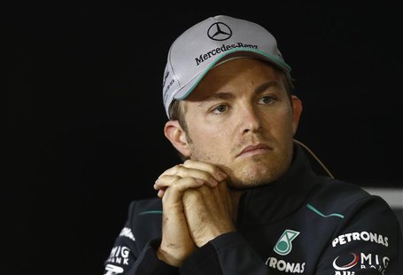 Mercedes Formula One driver Nico Rosberg of Germany attends a news conference at the Chinese F1 Grand Prix at the Shanghai International Cir Mercedes Formula One driver Nico Rosberg of Germany attends a news conference at the Chinese F1 Grand Prix at the Shanghai International Cir