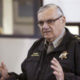 Maricopa County Sheriff Joe Arpaio addresses the media about a simulated school shooting in Fountain Hills, Arizona, in this February 9, 201 Maricopa County Sheriff Joe Arpaio addresses the media about a simulated school shooting in Fountain Hills, Arizona, in this February 9, 201