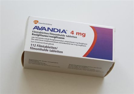 A picture shows a package of the diabetes drug Avandia in a pharmacy in Berlin, July 14, 2010. REUTERS/Thomas Peter A picture shows a package of the diabetes drug Avandia in a pharmacy in Berlin, July 14, 2010. REUTERS/Thomas Peter