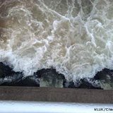 Water from the Fond du Lac wastewater treatment plant is discharged into Lake Winnebago, April 12, 2013. (courtesy of FOX 11). Water from the Fond du Lac wastewater treatment plant is discharged into Lake Winnebago, April 12, 2013. (courtesy of FOX 11).