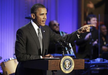 United States President Barack Obama delivers remarks at a concert celebrating Memphis Soul music at the White House in Washington April 9, United States President Barack Obama delivers remarks at a concert celebrating Memphis Soul music at the White House in Washington April 9,