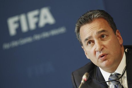 Michael J. Garcia, Chairman of the investigatory chamber of the FIFA Ethics Committee attends a news conference at the at the Home of FIFA i Michael J. Garcia, Chairman of the investigatory chamber of the FIFA Ethics Committee attends a news conference at the at the Home of FIFA i