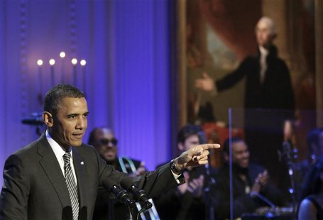 U.S. President Barack Obama delivers remarks at a concert celebrating Memphis Soul music at the White House in Washington April 9, 2013. REU U.S. President Barack Obama delivers remarks at a concert celebrating Memphis Soul music at the White House in Washington April 9, 2013. REU