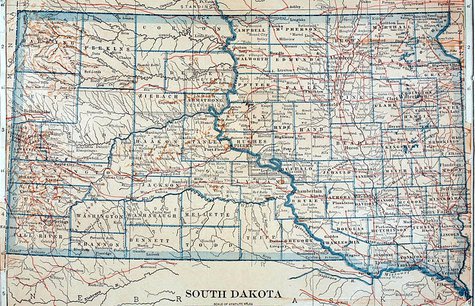 South Dakota map - KELO file photo South Dakota map - KELO file photo