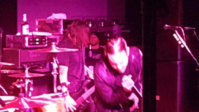 L-R: Wayland's Dean, random dude backstage & Mitch.