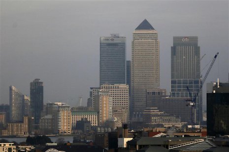 The Canary Wharf financial district is seen in east London February 28, 2013. REUTERS/Stefan Wermuth The Canary Wharf financial district is seen in east London February 28, 2013. REUTERS/Stefan Wermuth