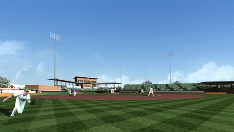 Artist rendering of Athletic Park improvements Artist rendering of Athletic Park improvements