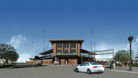 Artist Rendering of Athletic Park entrance Artist Rendering of Athletic Park entrance