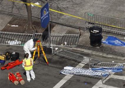 Boston Marathon crime scene Boston Marathon crime scene