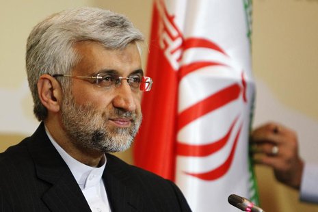 Iran's chief negotiator Saeed Jalili attends a news conference after the talks on Iran's nuclear programme in Almaty, April 6, 2013. REUTERS Iran's chief negotiator Saeed Jalili attends a news conference after the talks on Iran's nuclear programme in Almaty, April 6, 2013. REUTERS