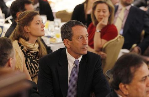 Former South Carolina Governor Mark Sanford (C) is pictured in the audience as U.S. President Barack Obama delivers remarks at the National Former South Carolina Governor Mark Sanford (C) is pictured in the audience as U.S. President Barack Obama delivers remarks at the National