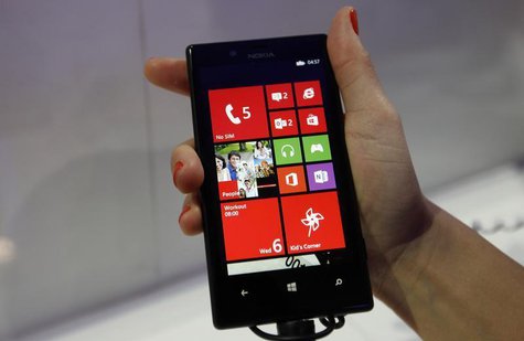 The new Nokia Lumia 720, featuring the same camera lens as the higher end Lumia 920, is pictured during the Mobile World Congress in Barcelo The new Nokia Lumia 720, featuring the same camera lens as the higher end Lumia 920, is pictured during the Mobile World Congress in Barcelo