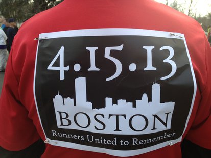 Kalamazoo Solidarity Run honoring those impacted by the Boston Marathon bombings on April 15, 2013 Kalamazoo Solidarity Run honoring those impacted by the Boston Marathon bombings on April 15, 2013