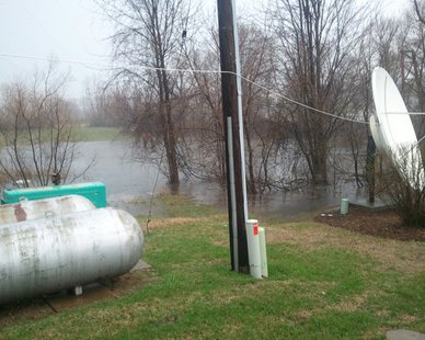 Flooding conditions as seen at the studios of WHTC-AM/WYVN-FM on Apr. 18, 2013. Flooding conditions as seen at the studios of WHTC-AM/WYVN-FM on Apr. 18, 2013.