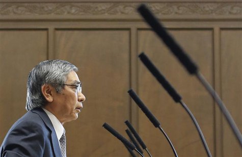 File photo of Bank of Japan's (BOJ) Governor Haruhiko Kuroda speaking during the upper house Financial Affairs committee of the Parliament i File photo of Bank of Japan's (BOJ) Governor Haruhiko Kuroda speaking during the upper house Financial Affairs committee of the Parliament i