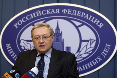 Russia's Deputy Foreign Minister Sergei Ryabkov speaks during a news briefing in the main building of Foreign Ministry in Moscow, December 1 Russia's Deputy Foreign Minister Sergei Ryabkov speaks during a news briefing in the main building of Foreign Ministry in Moscow, December 1