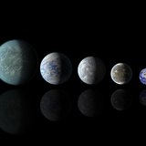 Relative sizes of Kepler habitable zone planets discovered as of April 18, 2013 in this artist's rendition provided by NASA. REUTERS/NASA Am Relative sizes of Kepler habitable zone planets discovered as of April 18, 2013 in this artist's rendition provided by NASA. REUTERS/NASA Am