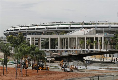 Maracana Stadium undergoes renovations for the 2014 World Cup in Rio de Janeiro April 10, 2013. REUTERS/Sergio Moraes Maracana Stadium undergoes renovations for the 2014 World Cup in Rio de Janeiro April 10, 2013. REUTERS/Sergio Moraes