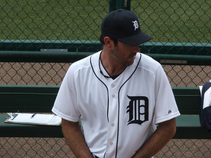 Tigers pitcher Justin Verlander made the start on Thursday afternoon. Tigers pitcher Justin Verlander made the start on Thursday afternoon.