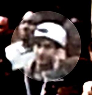 Security camera photo of Dzhokhar Tsarnaev at the Boston Marathon. It was these photos that helped bring the two suspects to ground. Security camera photo of Dzhokhar Tsarnaev at the Boston Marathon. It was these photos that helped bring the two suspects to ground.