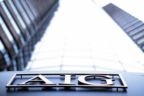 The logo of American International Group (AIG) is seen at their offices in New York in this file photograph from September 18, 2008. REUTERS The logo of American International Group (AIG) is seen at their offices in New York in this file photograph from September 18, 2008. REUTERS