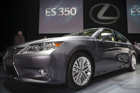 The Lexus ES350 is seen at the car's unveiling during the 2012 New York International Auto Show at the Javits Center in New York, April 4, 2 The Lexus ES350 is seen at the car's unveiling during the 2012 New York International Auto Show at the Javits Center in New York, April 4, 2