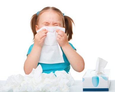 girl with tissues cold and flu girl with tissues cold and flu