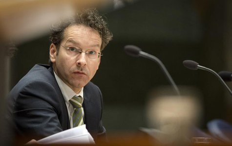 Jeroen Dijsselbloem, Dutch Finance Minister and head of the Eurogroup of euro zone finance ministers, looks on during questions about Cyprus Jeroen Dijsselbloem, Dutch Finance Minister and head of the Eurogroup of euro zone finance ministers, looks on during questions about Cyprus