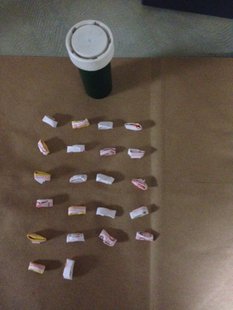 Those are what heroin bindles look like. Those are what heroin bindles look like.
