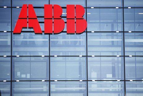 A logo of Swiss engineering group ABB is seen on a building in Zurich February 14, 2013. REUTERS/Michael Buholzer A logo of Swiss engineering group ABB is seen on a building in Zurich February 14, 2013. REUTERS/Michael Buholzer