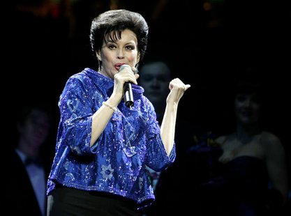 Australian actress Chrissy Amphlett performs as Judy Garland during a photo call for the musical "The Boy from Oz" in Sydney August 2, 2006. Australian actress Chrissy Amphlett performs as Judy Garland during a photo call for the musical "The Boy from Oz" in Sydney August 2, 2006.