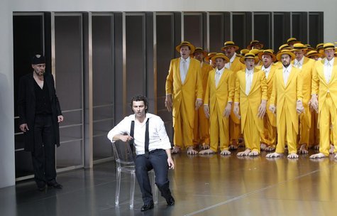 German tenor Jonas Kaufmann performs as Lohengrin during the rehearsal of the opera ''Lohengrin'' by Richard Wagner in Bayreuth, southern Ge German tenor Jonas Kaufmann performs as Lohengrin during the rehearsal of the opera ''Lohengrin'' by Richard Wagner in Bayreuth, southern Ge