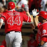 Los Angeles Angels' DH Mark Trumbo REUTERS/Kevin Bartram 