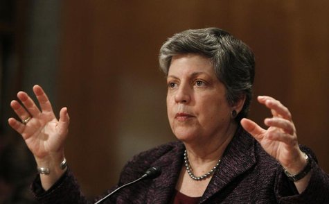 United States Homeland Security Secretary Janet Napolitano testifies on Capitol Hill in Washington April 17, 2013. REUTERS/Gary Cameron United States Homeland Security Secretary Janet Napolitano testifies on Capitol Hill in Washington April 17, 2013. REUTERS/Gary Cameron