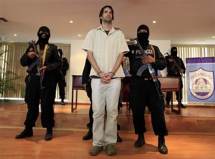 Eric Justin Toth of the U.S. is presented to the media at police headquarters building in Managua April 22, 2013. Toth, a former Washington Eric Justin Toth of the U.S. is presented to the media at police headquarters building in Managua April 22, 2013. Toth, a former Washington